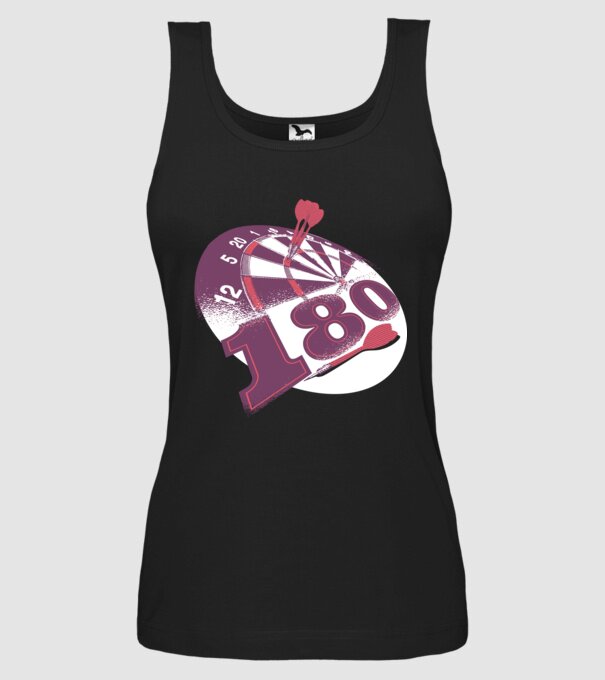 Darts 180 tricou model negru pe tricou