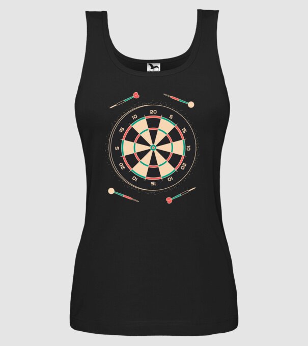 Tablă Darts model negru pe tricou