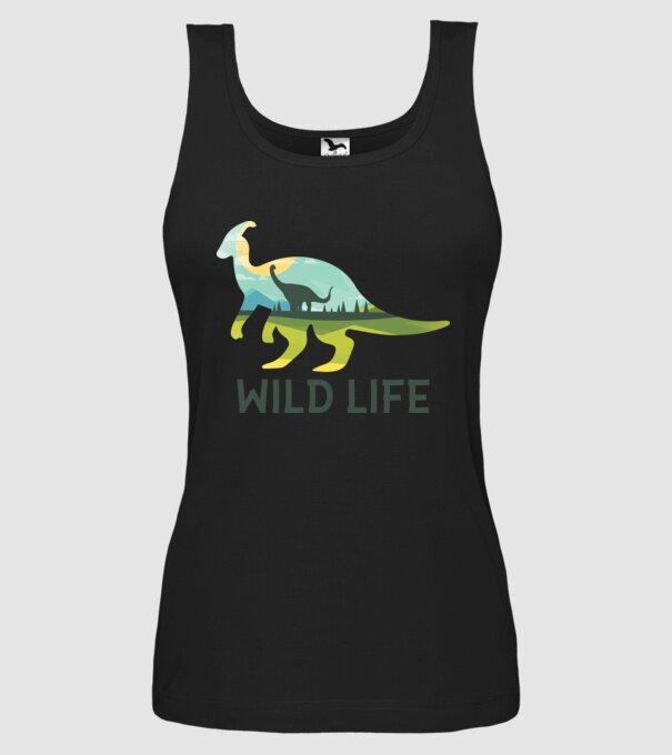 Dinosaur model negru pe tricou