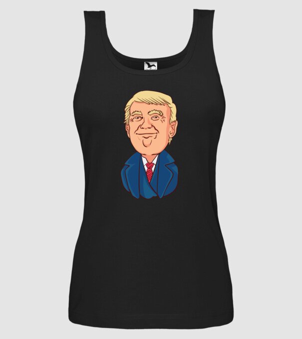 Donald Trump model negru pe tricou
