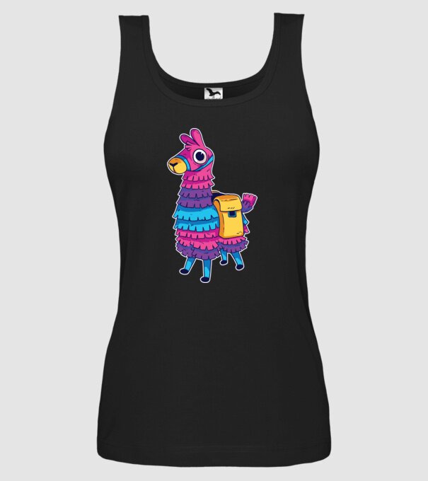 Fortnite LLama - Tricou gamer cu lama model negru pe tricou