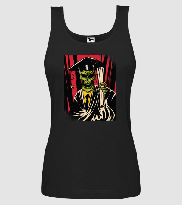 Proaspăt absolvent Absolvire model negru pe tricou