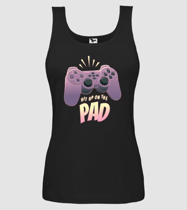Gamer Controler model negru pe tricou