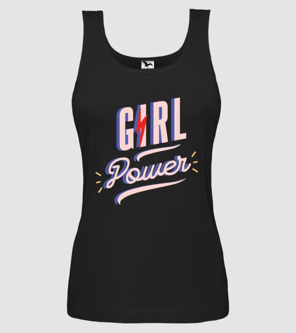 Girl Power de Ziua Femeii model negru pe tricou