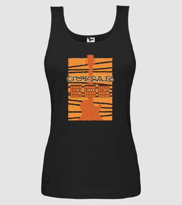 Tată chitarist model negru pe tricou
