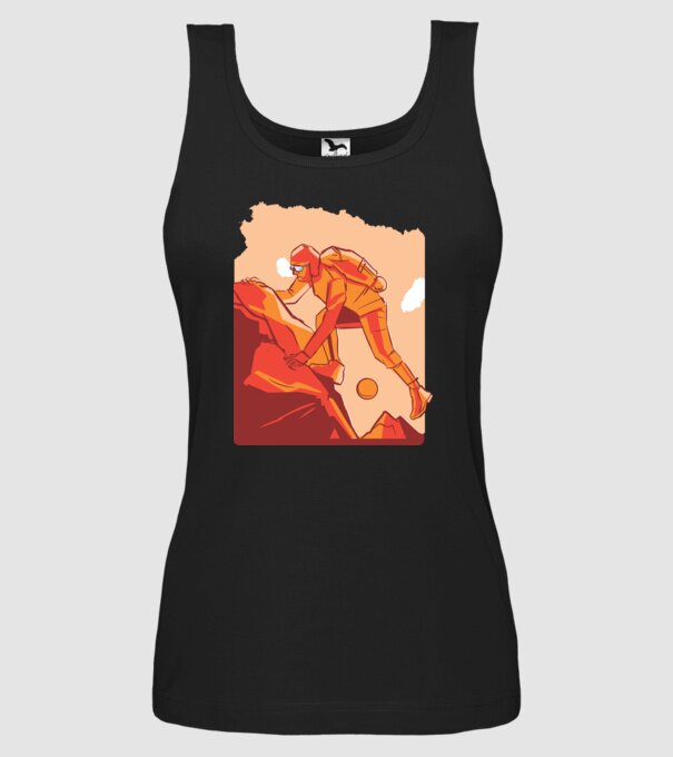 Alpinism model negru pe tricou