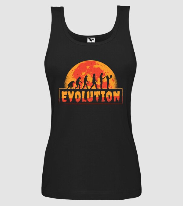 Evoluție Horror model negru pe tricou