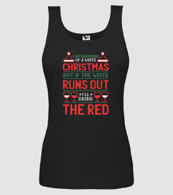 I am dreaming of a white Christmas model negru pe tricou