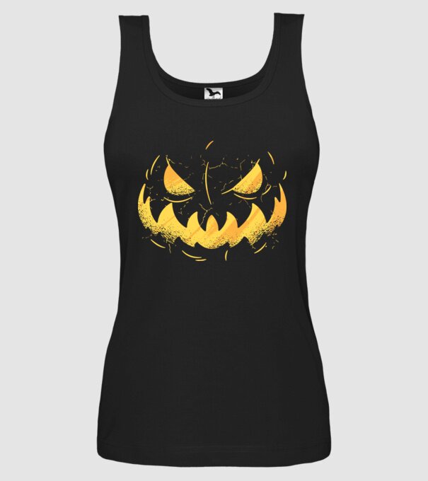 dovleac înfricoșător Halloween model negru pe tricou