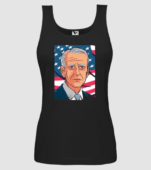 Joe Biden USA model negru pe tricou