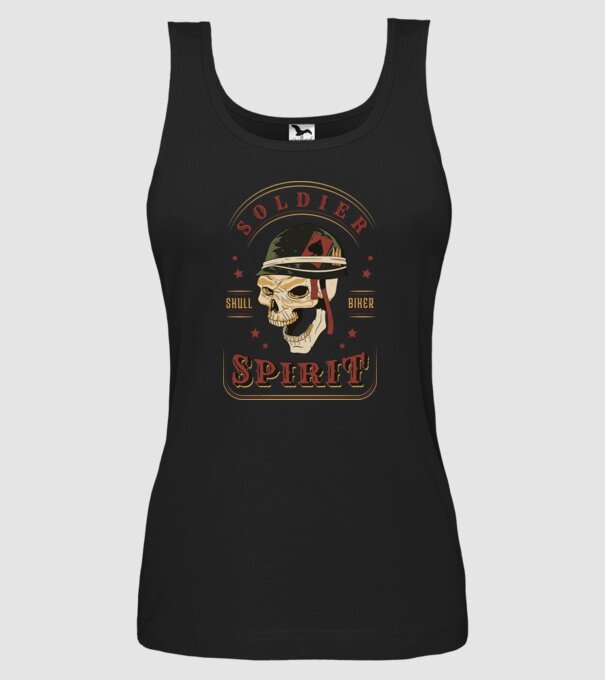 Soldat Craniu model negru pe tricou