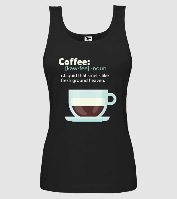 Definiție cafea model negru pe tricou