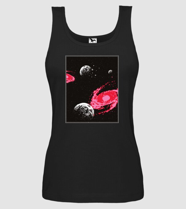 Cosmos Spațiu model negru pe tricou