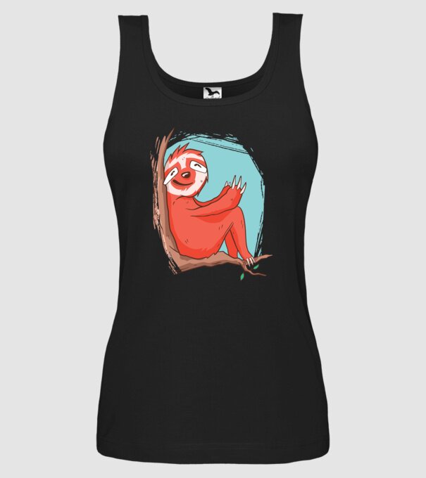 Leneș model negru pe tricou