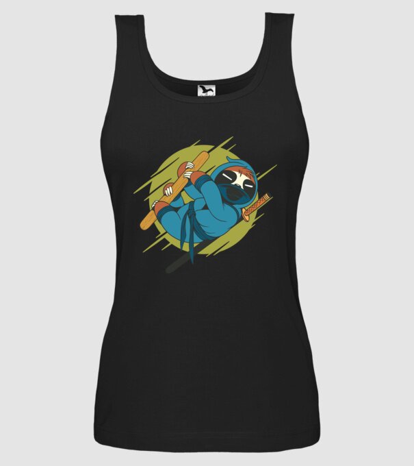 Ninja Leneș model negru pe tricou