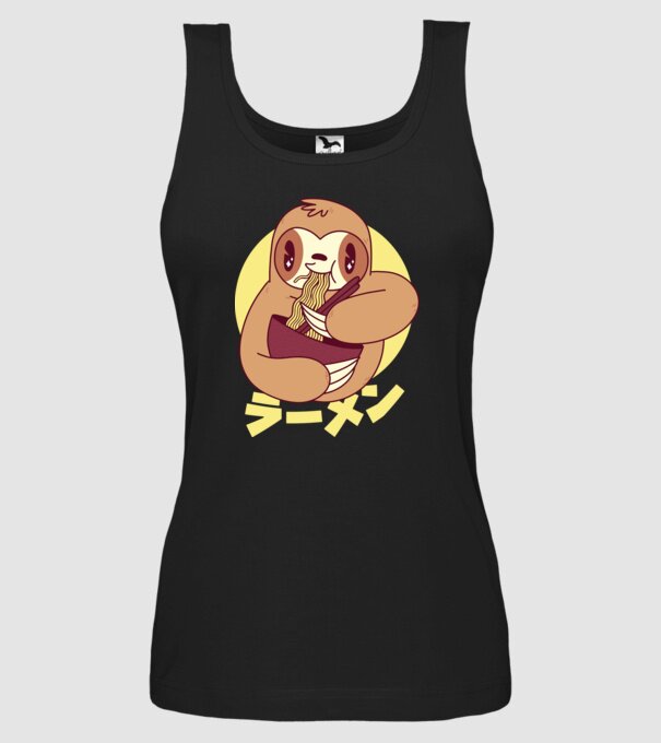 Ramen Leneș model negru pe tricou