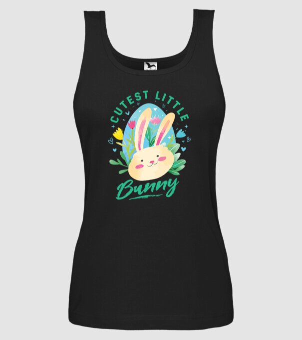 Cel mai dulce iepuraș model negru pe tricou