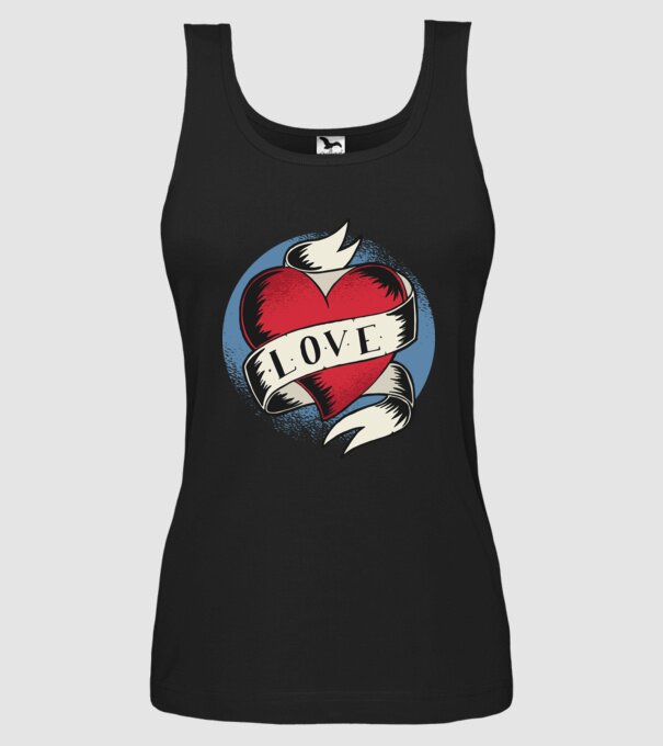 'Love Tatuaj pentru Valentine''s Day' model negru pe tricou