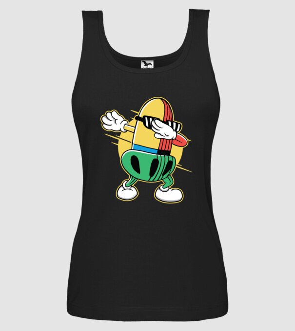 Ghindă DAB cărți de joc maghiare model negru pe tricou