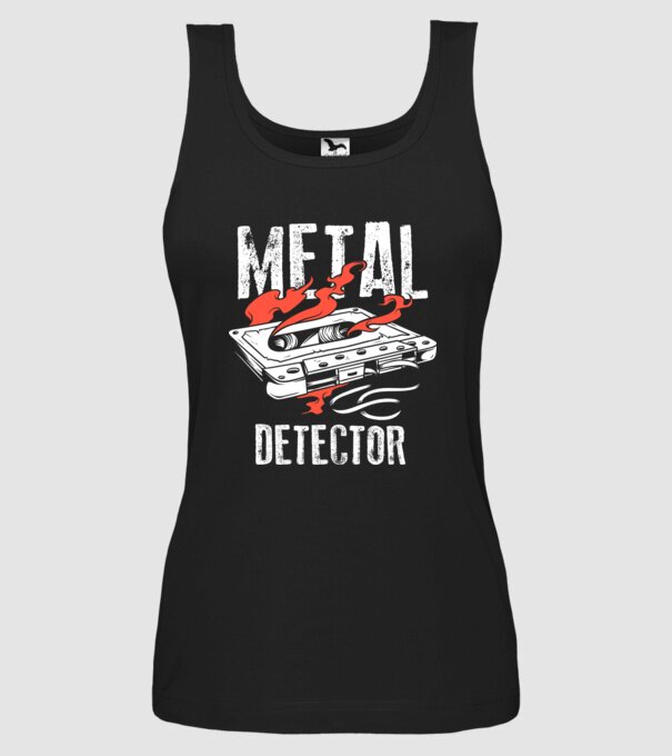 Detector de metale Casetă model negru pe tricou