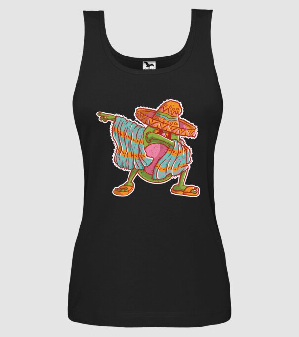 Avocado mexican DAB model negru pe tricou