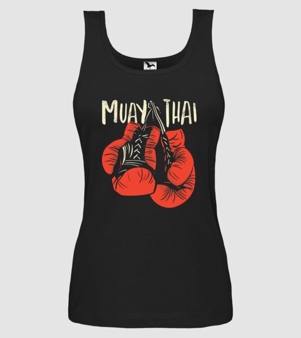 Muay Thai model negru pe tricou
