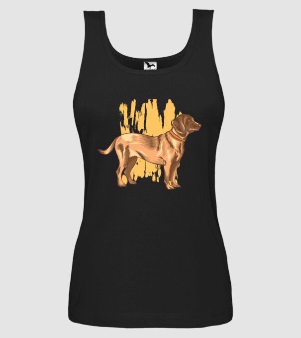 Câine de vânătoare german model negru pe tricou