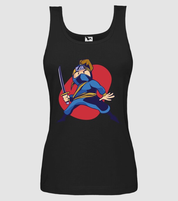Copil Ninja model negru pe tricou