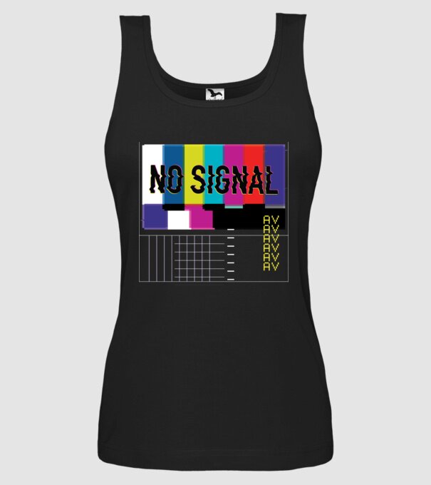 No Signal TV Eroare de transmisie model negru pe tricou