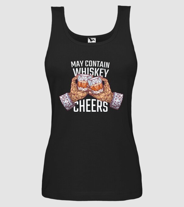 Poate conține urme de whisky model negru pe tricou