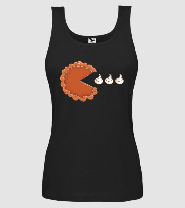 Pacman Cookie model negru pe tricou