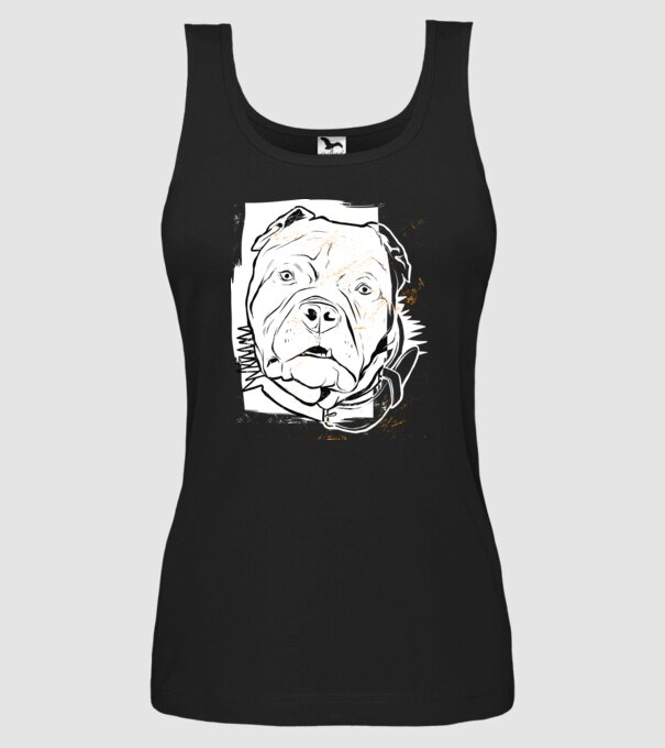 Cap Pitbull model negru pe tricou