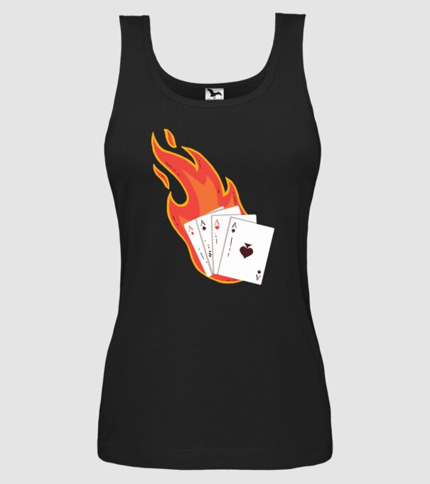 Poker model negru pe tricou