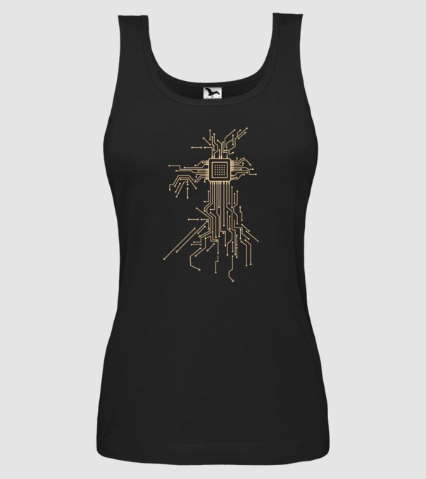 Procesor model negru pe tricou