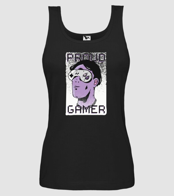 Ochelarii VR Proud Gamer model negru pe tricou