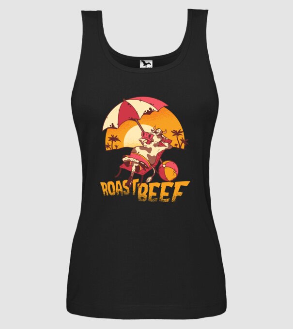 Friptură de vită - Roast Beef model negru pe tricou