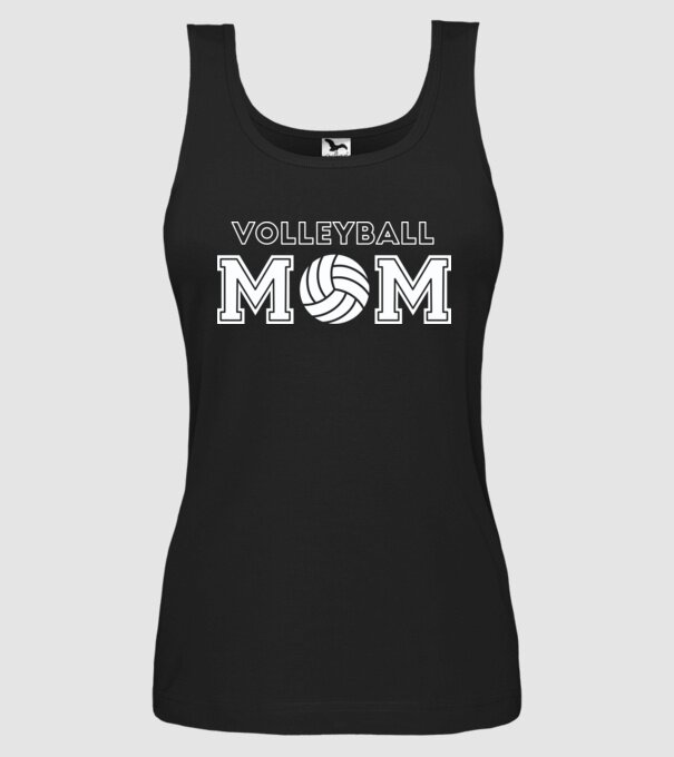Mamă voleibalistă model negru pe tricou