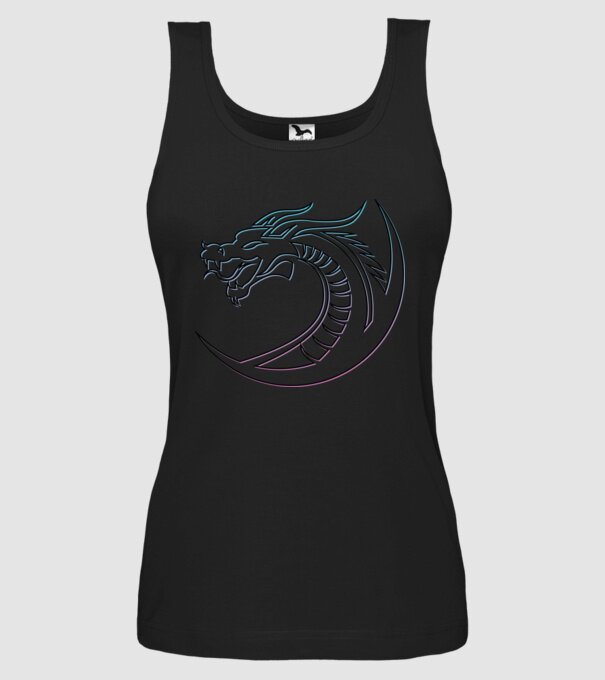 Dragon Tribal model negru pe tricou