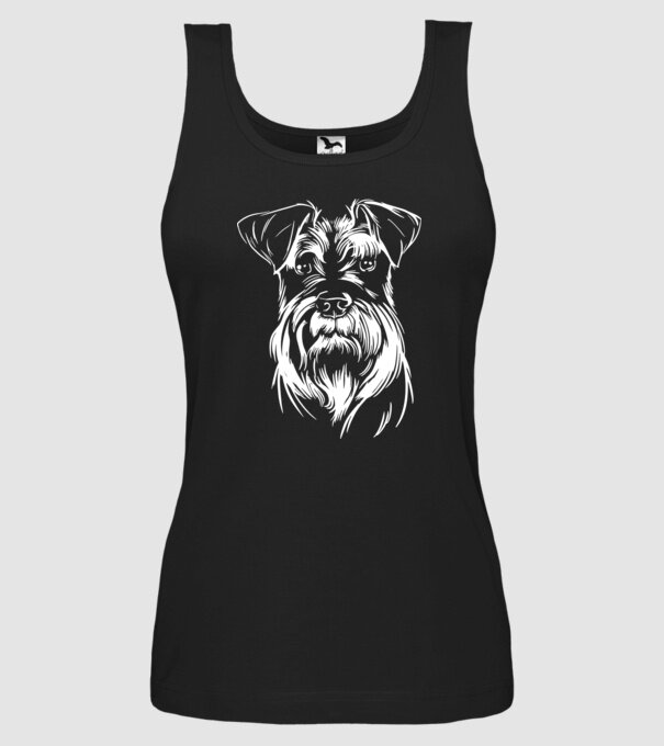 Cap Schnauzer model negru pe tricou