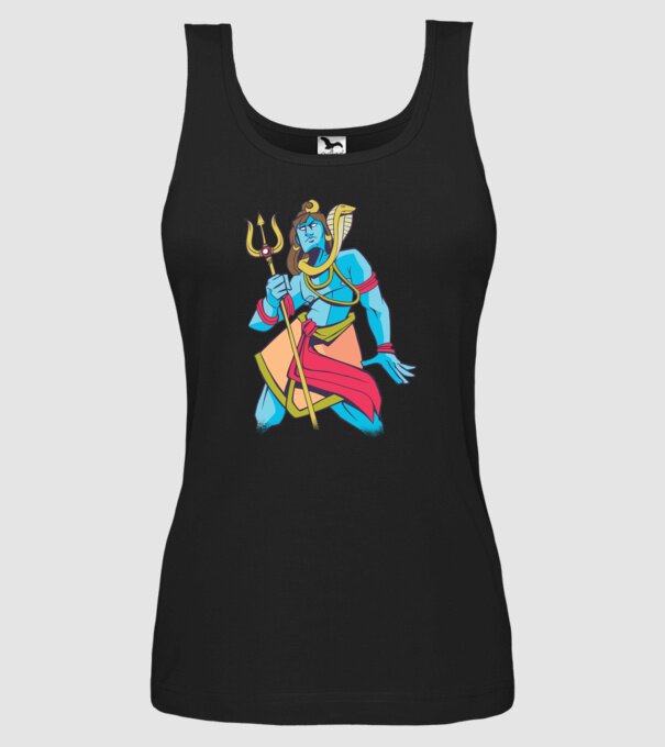 Shiva model negru pe tricou