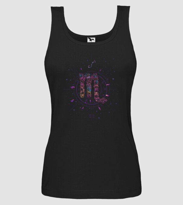 Scorpio Zodiac model negru pe tricou