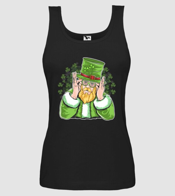 Sfântul Patrick Barbă irlandeză model negru pe tricou
