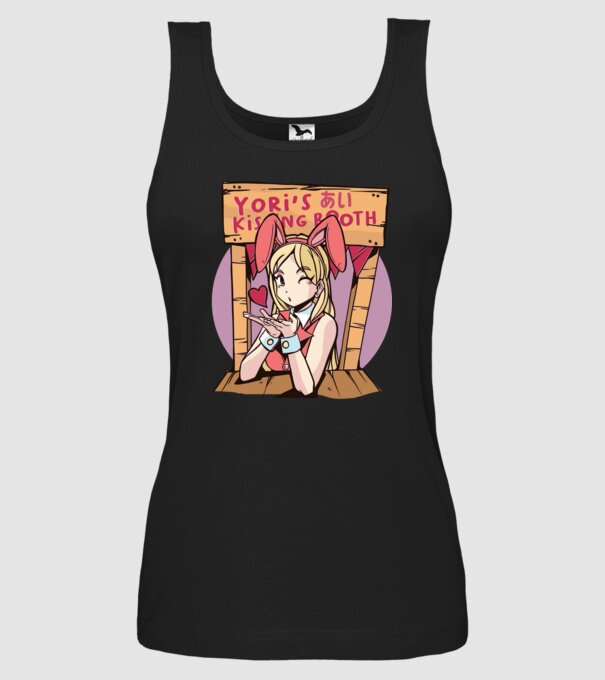 Anime îndrăgostit model negru pe tricou