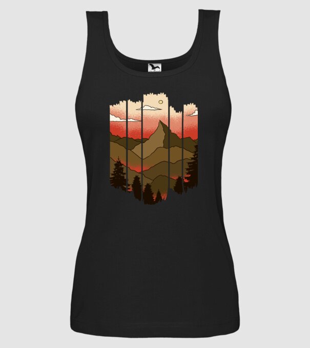 Imagine natură model negru pe tricou
