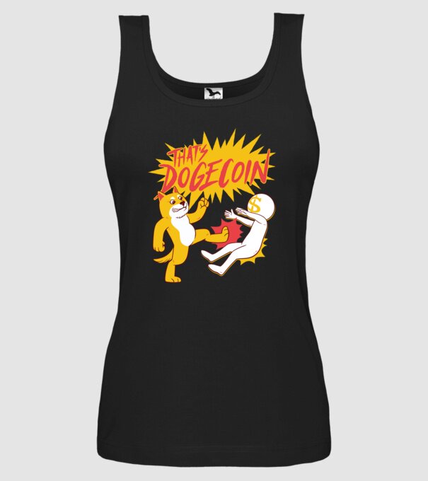 Thats Dogecoin model negru pe tricou