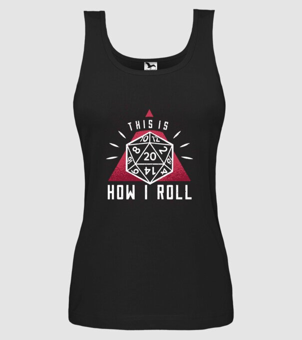 This is how I Roll - Joc de rol RPG model negru pe tricou