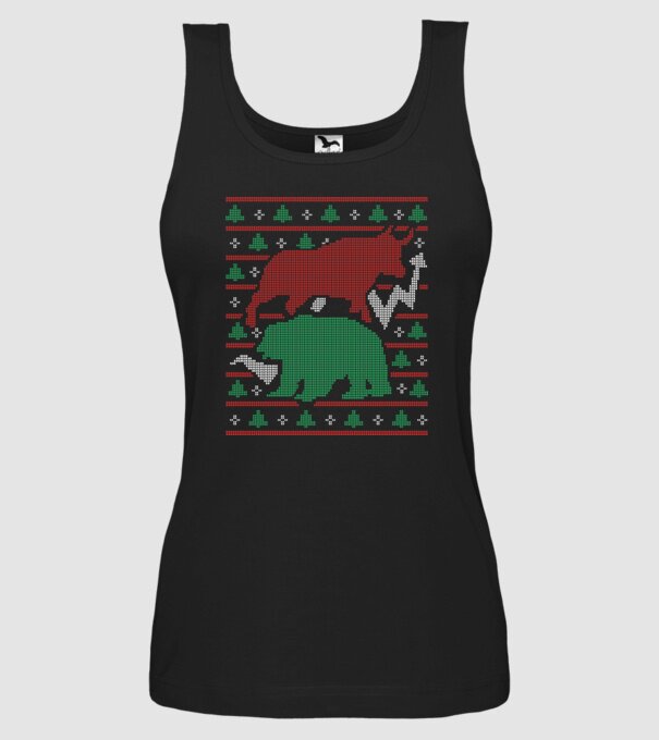 Pulover urât Bursa de valori model negru pe tricou