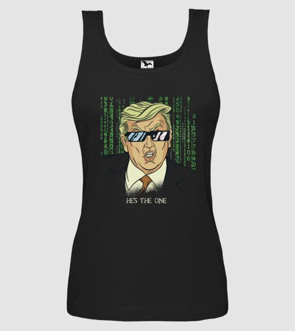 Trump Mátrix model negru pe tricou