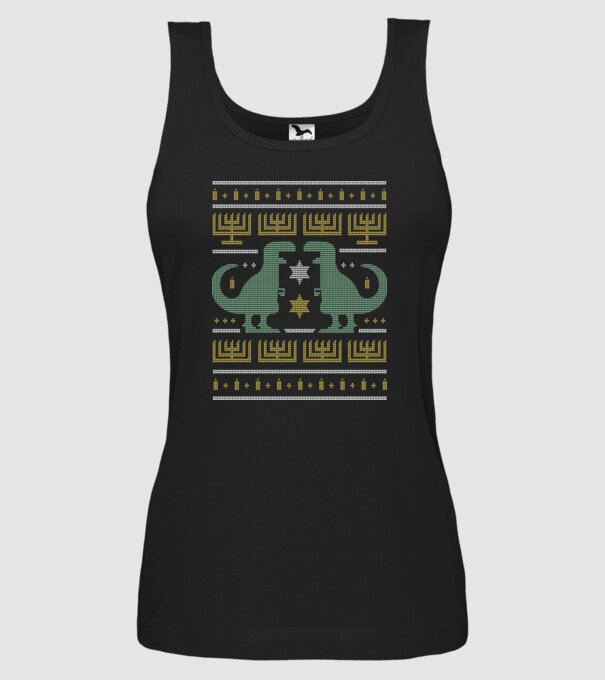 Dinozaur Pulover urât model negru pe tricou