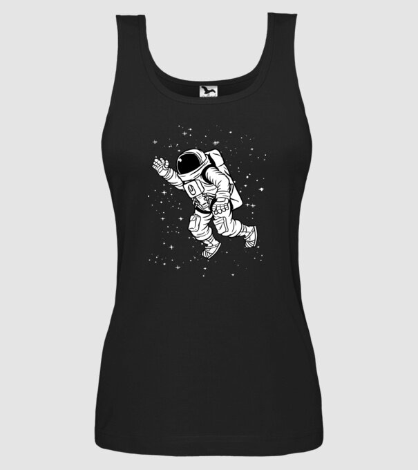 Astronaut model negru pe tricou